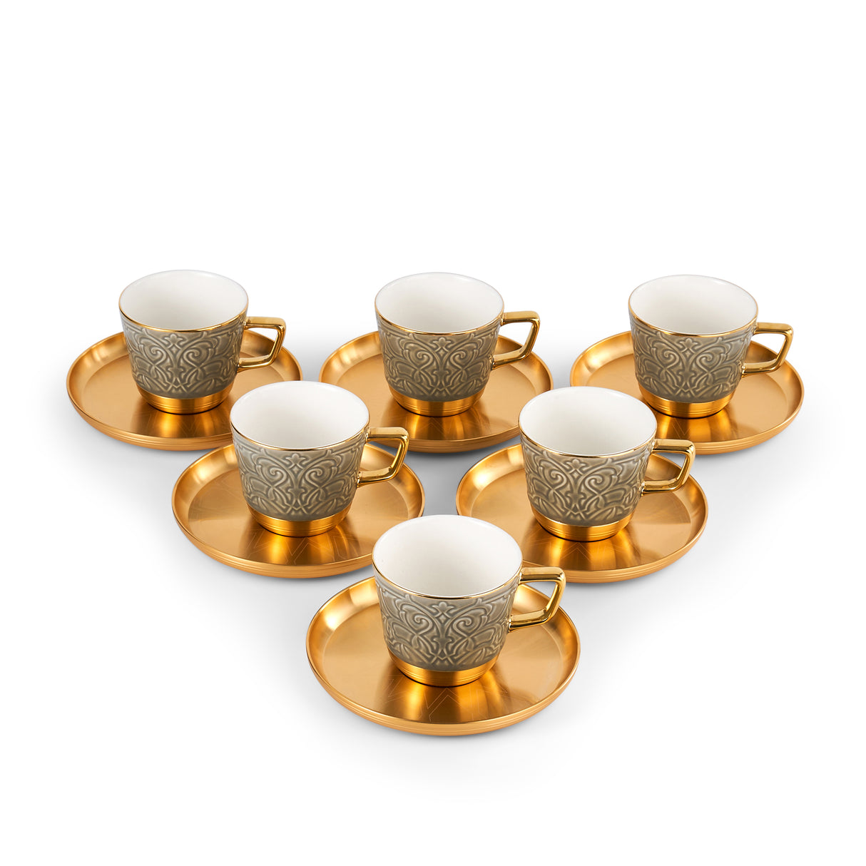 Luxury Majlis - Cappuccino Cups - Grey