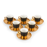 Luxury Majlis - Cappuccino Cups - Black