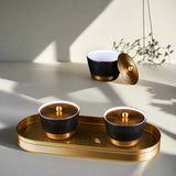 Luxury Majlis- Snacks Serving Set - Matte Black