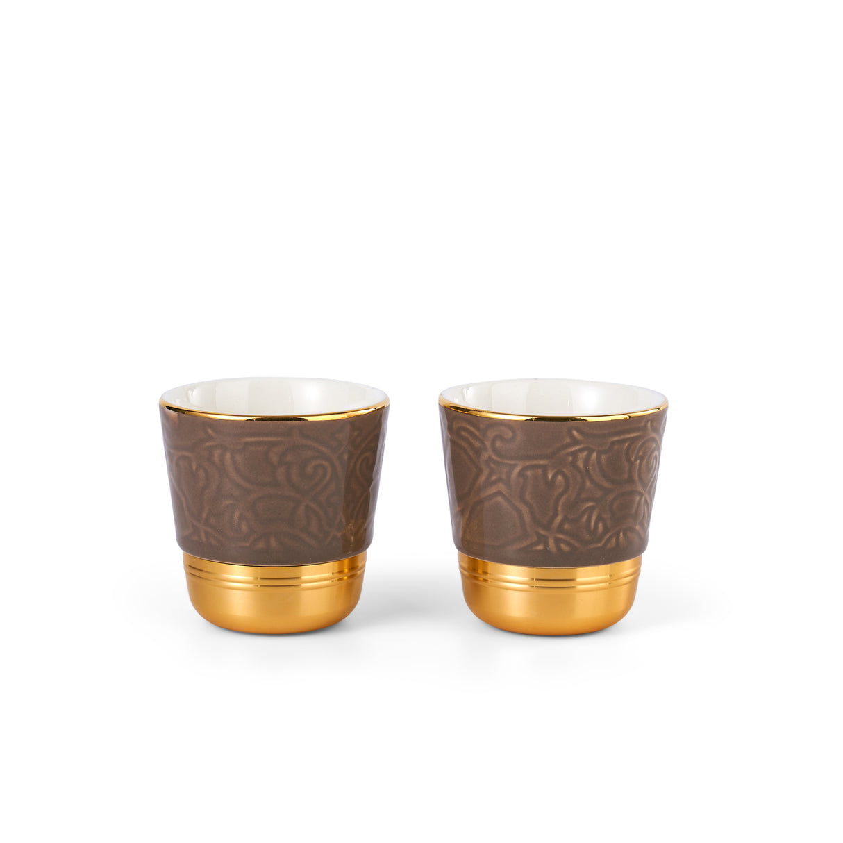 Luxury Majlis - Esspresso Cups (Set of 2) - Glossy Brown