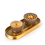 Luxury Majlis - Incense Burner Set - Glossy Brown