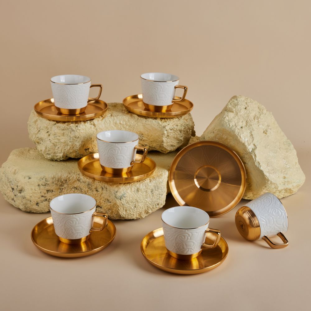 Luxury Majlis - Cappuccino Cups - White