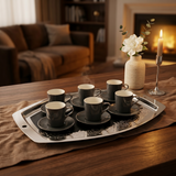 Bundle- The Refined Coffee Serving Set – Dark Blue & Silver