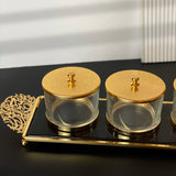 Limited Edition - Snack Serving set (3 Bowls)- Black & Gold