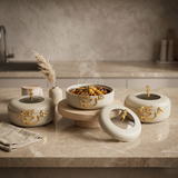 The Buffet Hosting Trio – Beige & Gold