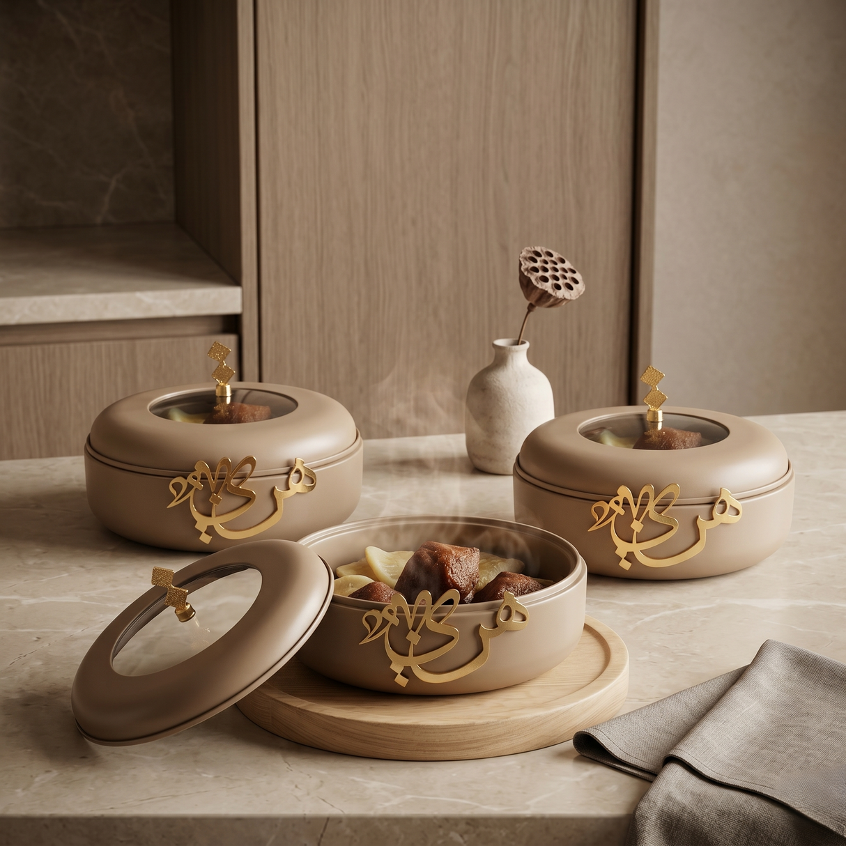 The Buffet Hosting Trio – Coffee & Gold