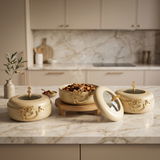 The Buffet Hosting Trio – Ivory & Gold