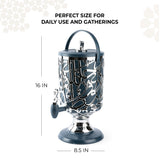 Diwan - 3 Liters Cold Beverage Dispenser - Dark Blue & Silver