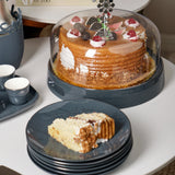 Mirral - Cake Set (9-Pc) - Dark Blue & Silver