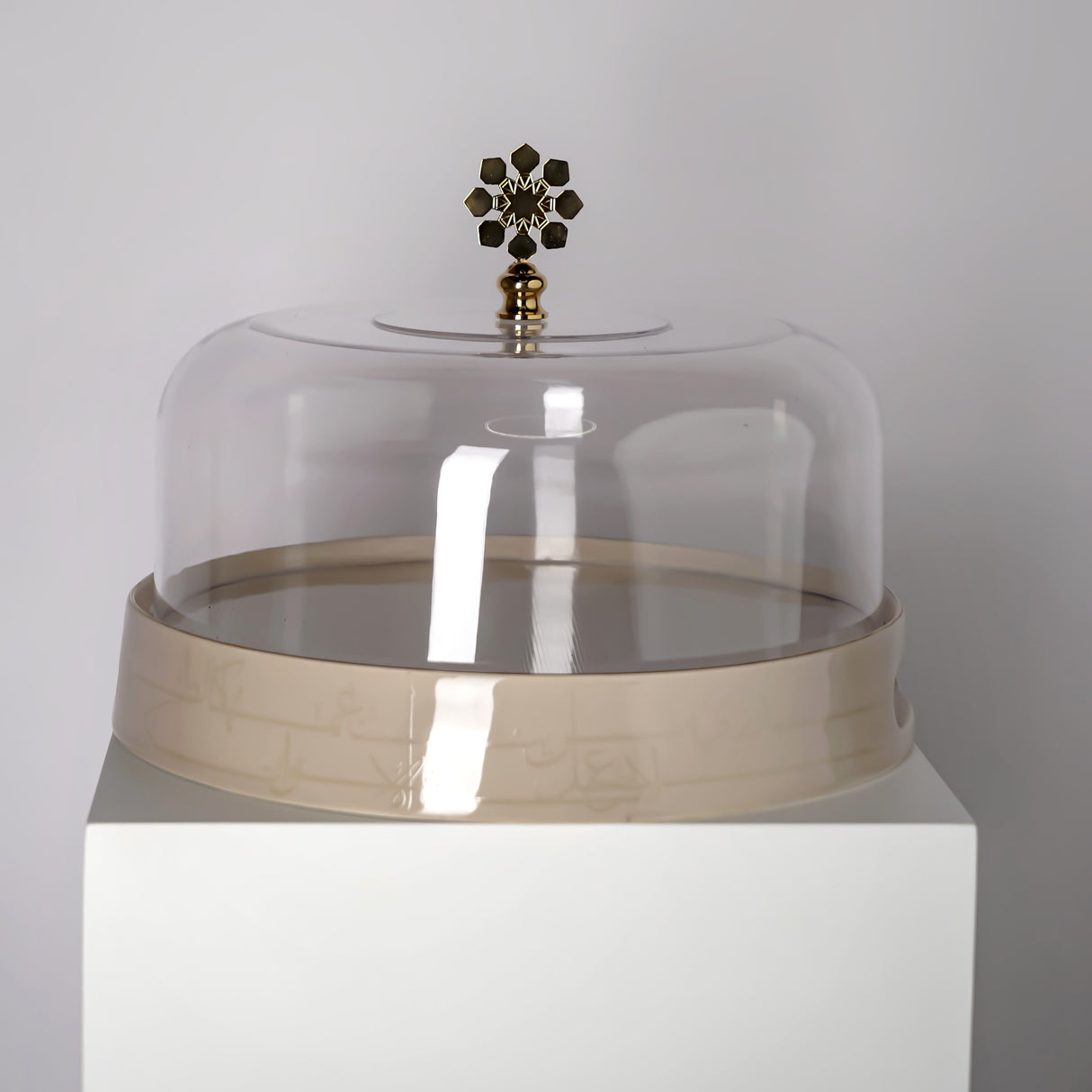 Mirral - Cake Set (9-Pc) - Beige & Gold