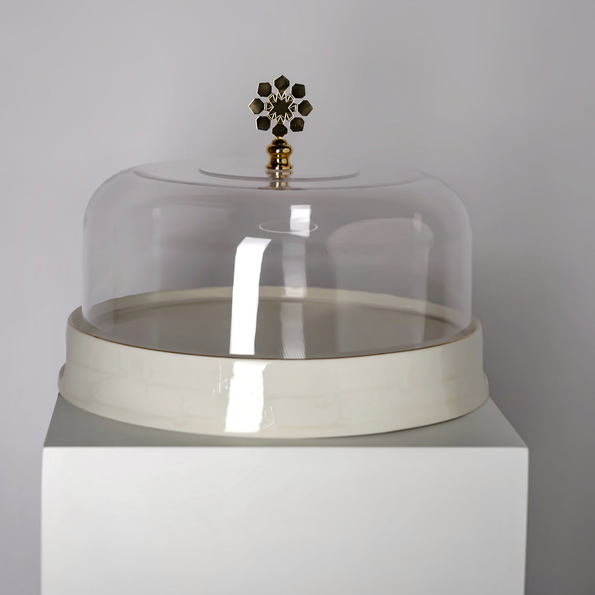 Mirral - Cake Set (9-Pc) - White & Gold