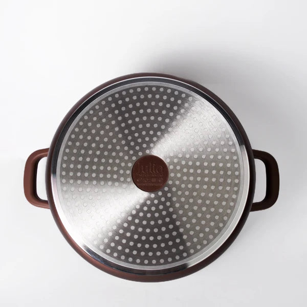 Julia Elite Mocha 8-Piece Nonstick Cookware Set – Mocha