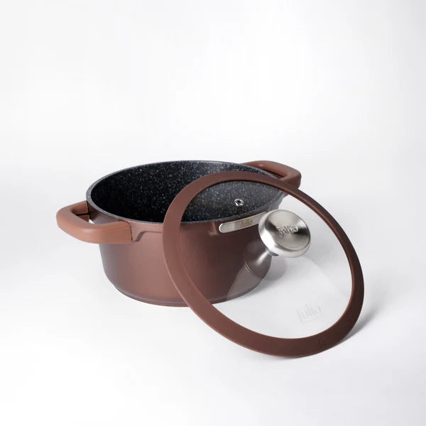 Julia Elite Mocha 8-Piece Nonstick Cookware Set – Mocha