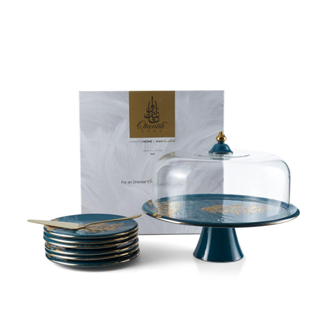 Hera - Cake Serving Set, 9Pcs - Blue