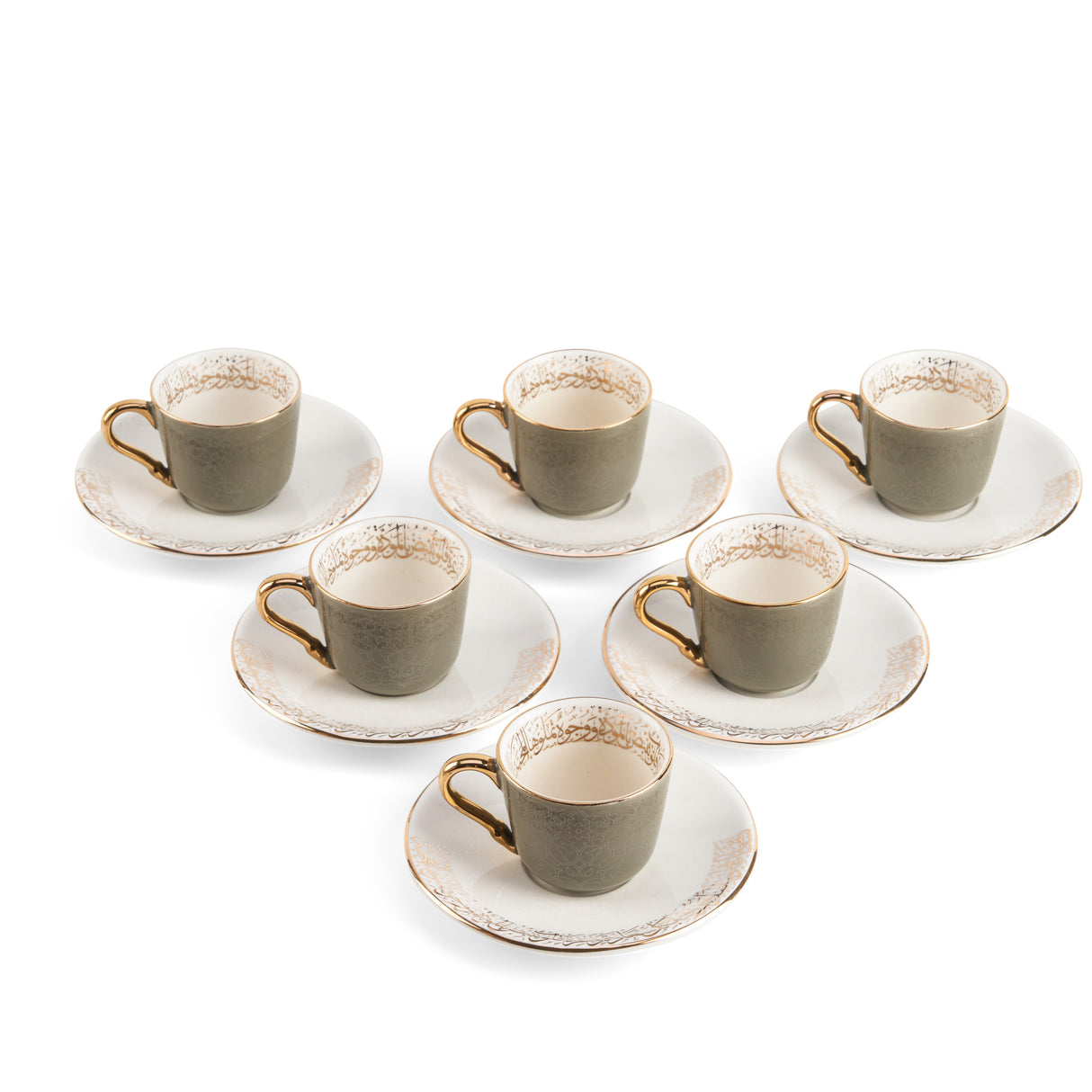Elegant Joud- Esspresso/Turkish Coffee Cups -Grey