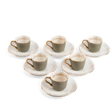 Elegant Joud- Esspresso/Turkish Coffee Cups -Grey