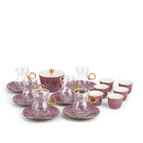 Elegant Joud- Tea Set (Set of 19) -Purple