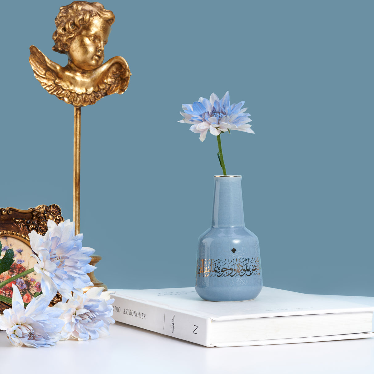 Elegant Joud- Small Decorative Vase -Blue