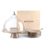 Serving Plates 6 Pcs From Rattan - Brown