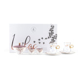 Stylish Lilac - Tea Set (19-Pcs)- Purple & Gold