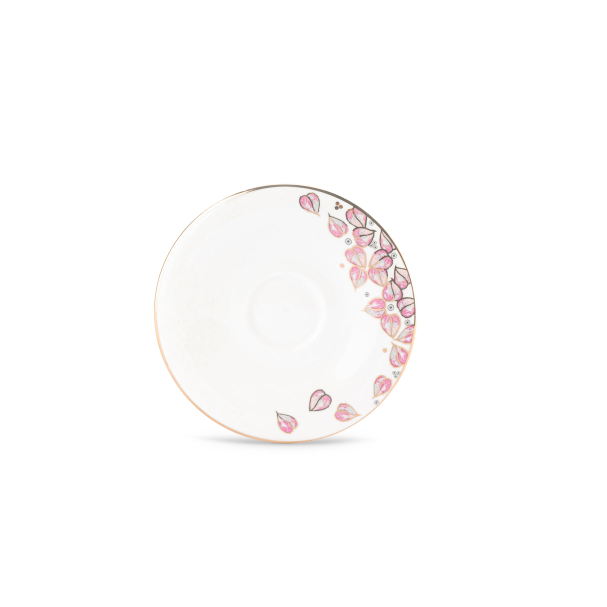 Lila elegante - Tazas de café espresso/turco- Rosa y oro