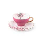 Lila elegante - Tazas de capuchino - Rosa y dorado