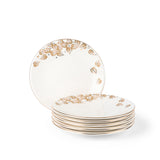 Stylish Lilac - Dessert Serving Plates - Beige & Gold