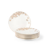 Stylish Lilac - Dessert Serving Plates - Snow White & Gold