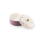 Stylish Lilac - Decorative Small Canister/Server - Purple & Gold