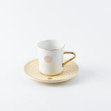 Rosette - Cappuccino Cups - Ivory & Gold