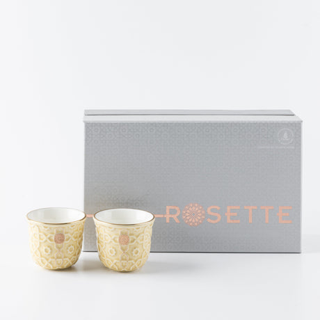 Rosette - Arabic Coffee Set - Ivory & Gold