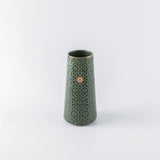 Rosette - Medium Decorative Vase - Green & Gold