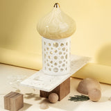 Diwan- Table Decoration " Candle Holder with light" - Ivory