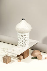 Diwan - Meduim Lantern Candle Holder - Pearl & Silver Success