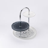 Atheer - 3 Tier Plate - Dark Blue & Silver