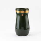 Atheer - Large Decorative Vase - Olive Green & Gold