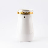 Atheer - Large Decorative Vase - White & Gold