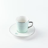 Asala - Cappuccino Set (12-Pc) - Teal & Silver