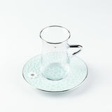 Asala - Tea Set (13-Pc) - Teal & Silver