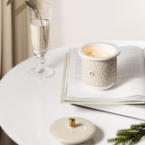 Asala - Medium Candle| Smoky Patchouli - Beige  & Gold