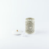 Asala - Small Lantern Candle Holder - Beige & Gold