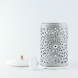 Asala - Large Lantern Candle Holder - Grey & Gold