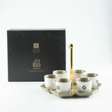 The Elegant Arabic Coffee Set – Olive Green & Gold