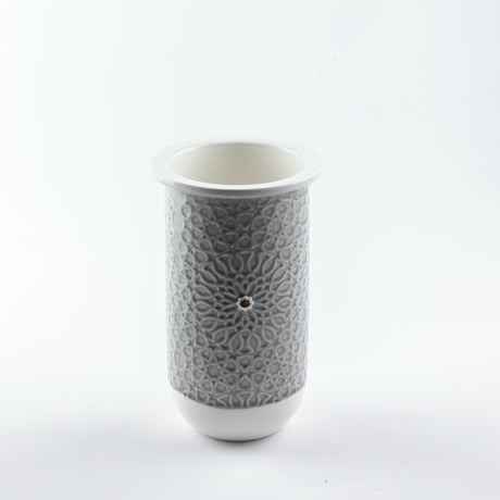 Asala - Medium Decorative Vase - Grey & Gold