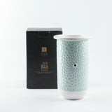 Asala - Medium Decorative Vase - Teal & Silver