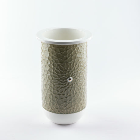 Asala - Large Decorative Vase - Olive Green & Gold