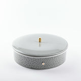 Asala - Large Decorative Canister - Grey & Gold