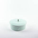 Asala - Medium Decorative Canister - Teal & Silver