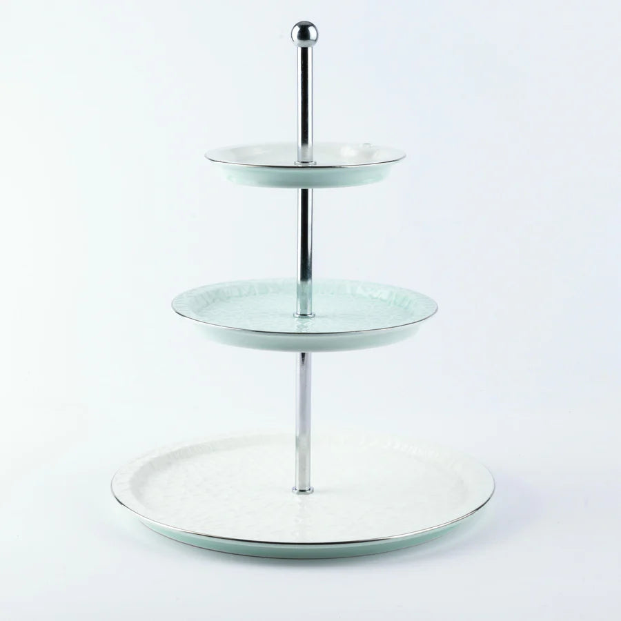 The Elevated Decor & Serve Set – Teal & Silver