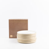 Jiwar - Dessert Serving Plates - Ivory & Gold